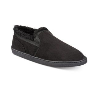 Gold Toe Men's Twin Gore Faux-Suede Slippers M 7/8